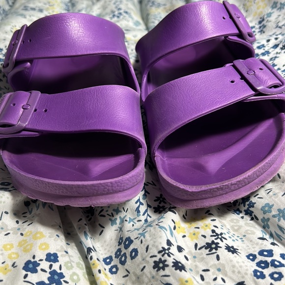 Unisex Purple Birkenstock #260 Double Strap Sandals, Sz 40 - Picture 9 of 9